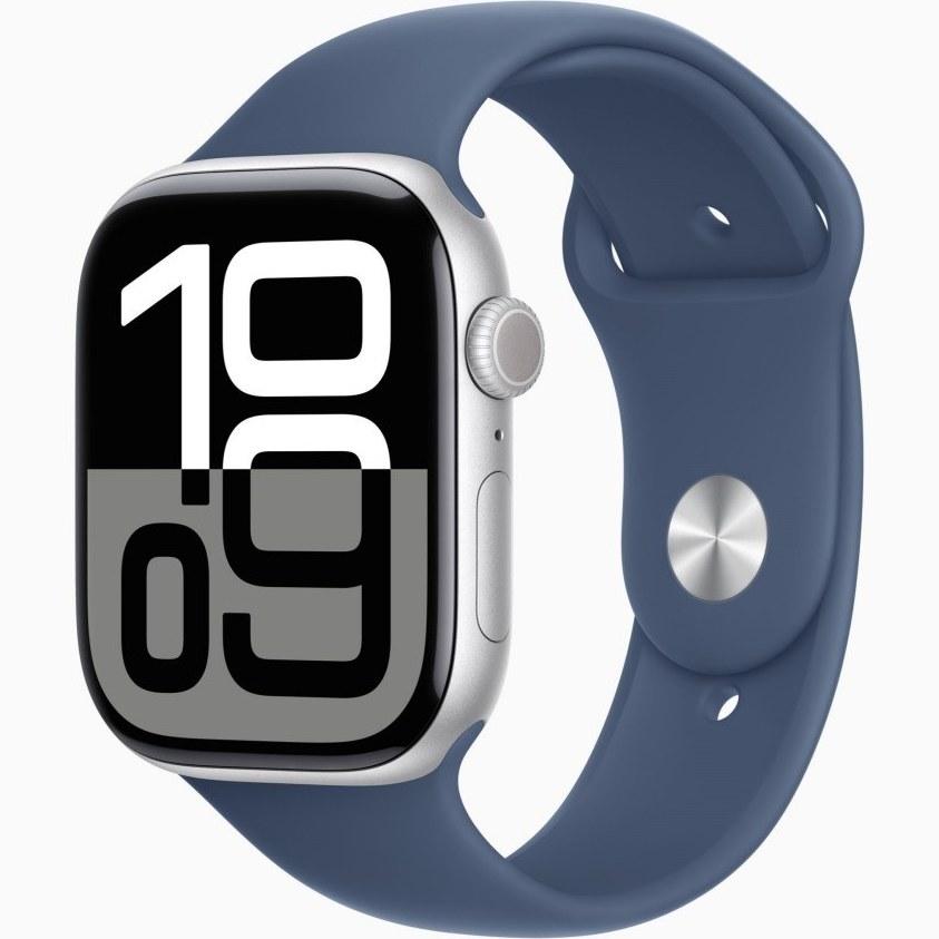 ساعت هوشمند اپل واچ مدل S10 با بند اسپرت سیلیکون 46mm